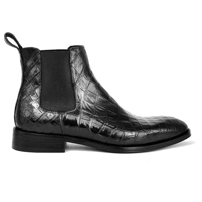 Diamond Pattern Design Men's Leather Shoes