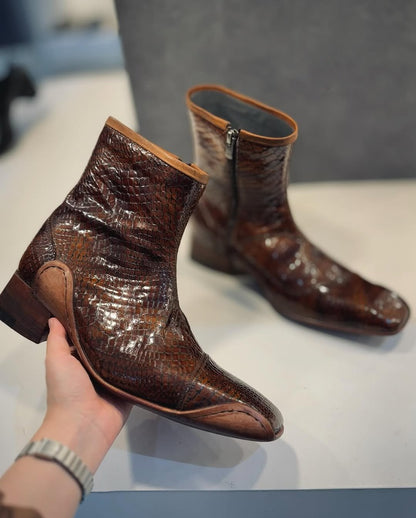 Men's Western Design Leather Boots