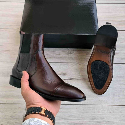 Pointed Toe Men's Leather Shoes