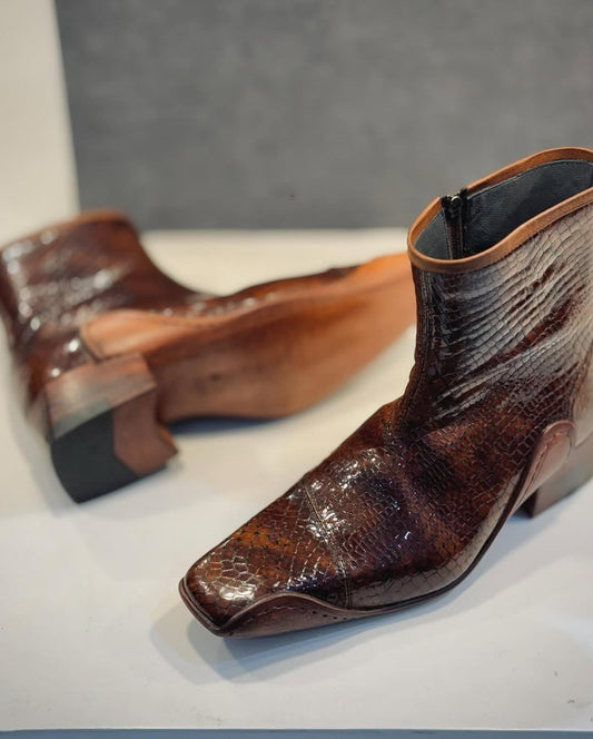 Men's Western Design Leather Boots