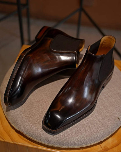 Italian Handmade Shiny Leather Shoes