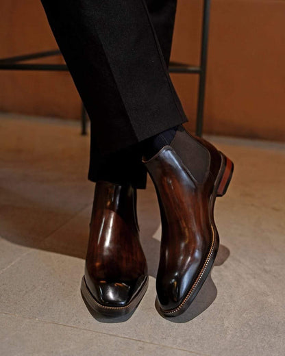 Italian Handmade Shiny Leather Shoes