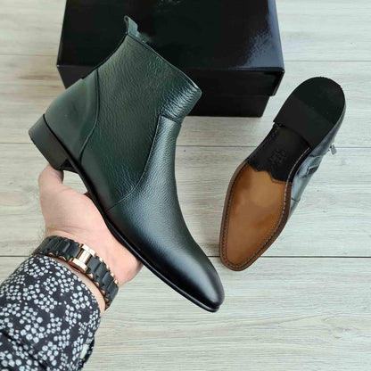 Men's Casual Multicoloured Leather Boots