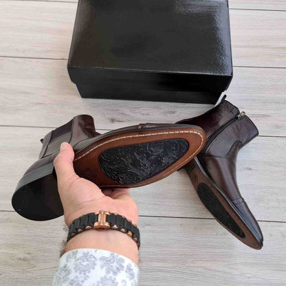 Pointed Toe Men's Leather Shoes