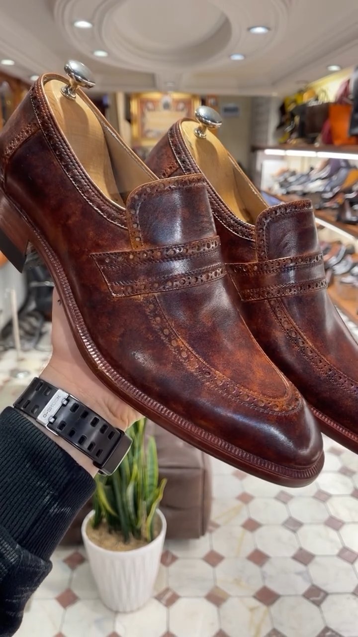 Italian Vintage Handmade Men's Leather Shoes